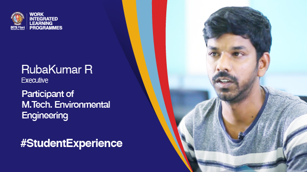 Student Speak | RubaKumar R | M.Tech. Environmental Engineering for Working Professionals